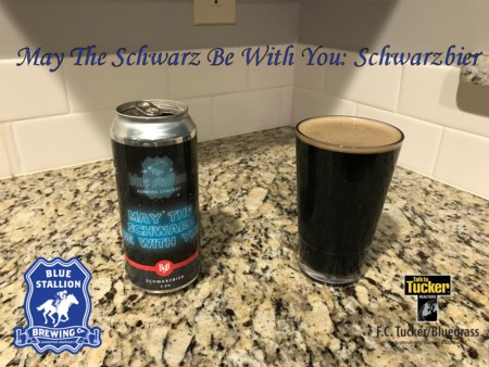 Local Beer: Blue Stallion Scwarzbier (German Black Lager)