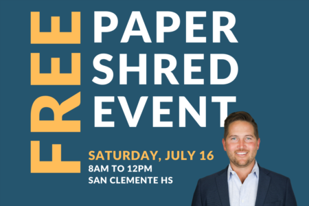 Free Paper Shredding Event in San Clemente