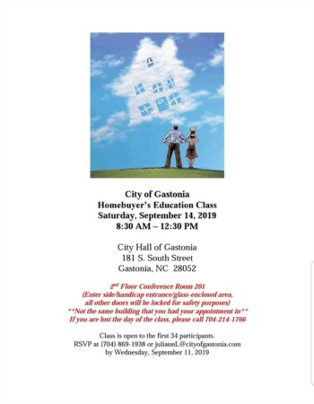 City of Gastonia Home-buyer Education Class
