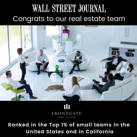 Frontgate Real Estate Ranked in the Top 1% by The Wall Street Journal and Among Top 50 Teams in the Nation