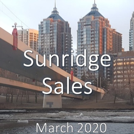 Sunridge Housing Market Update. March 2020
