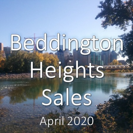 Beddington Heights housing market update. April 2020