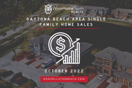 Daytona Beach Area Single Family Home Sales In October 2022