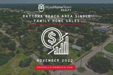 Daytona Beach Area Single Family Home Sales In November 2022