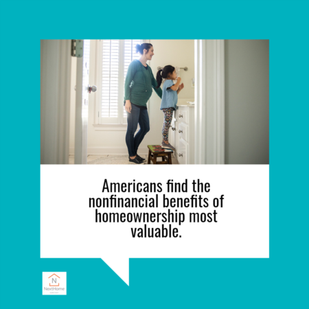 Americans Find the Nonfinancial Benefits of Homeownership Most Valuable