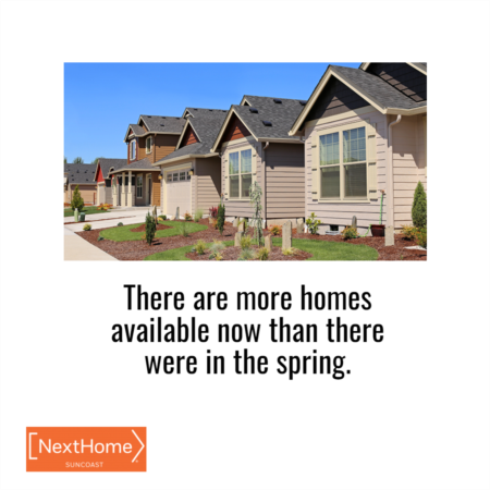 There Are More Homes Available Now than There Were This Spring