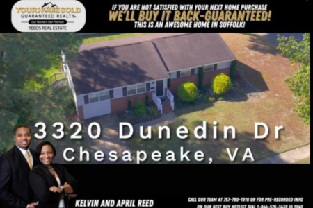 Home For Sale 3320 Dunedin Drive, Chesapeake, VA, 23321