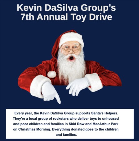 Kevin DaSilva Group’s  7th Annual Toy Drive