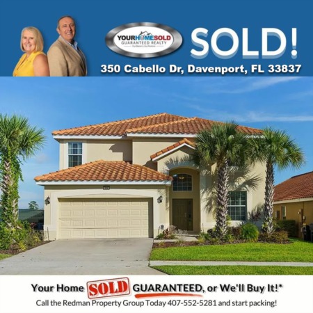 SOLD - 350 Cabello Dr, Davenport, FL 33837