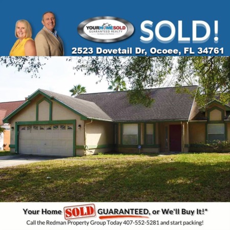 SOLD - 2523 Dovetail Dr, Ocoee, FL 34761
