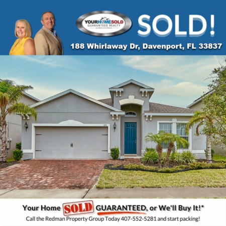 SOLD - 188 Whirlaway Dr, Davenport, FL 33837