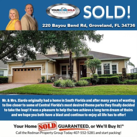 SOLD - 220 Bayou Bend Rd, Groveland, FL 34736
