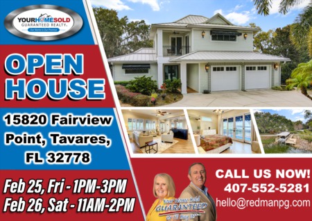 Open House - 15820 Fairview Point, Tavares, FL 32778