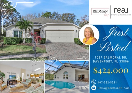 Just Listed - 1037 Balmoral Dr, Davenport, FL 33896