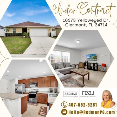 UNDER CONTRACT - 16373 Yelloweyed Dr, Clermont, FL 34714