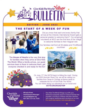June Bulletin - Give Kids The World Village