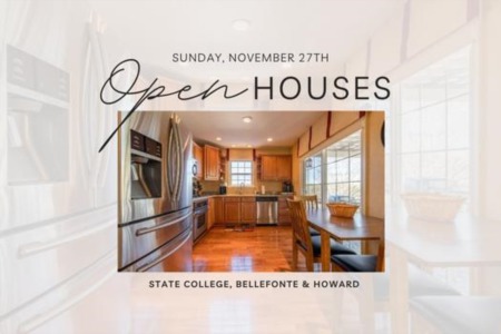 OPEN HOUSE - Sunday November 27th, 2022