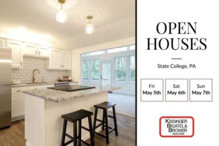 OPEN HOUSES - Friday, Saturday, & Sunday, May 5th - 7th, 2023