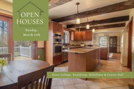 Open Houses - Sunday, March 17th