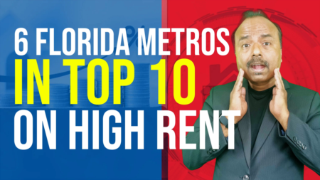 6 Florida Metros made the top 10 list for higher than expected rent.