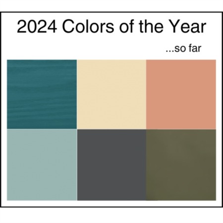 2024 Colors of the year…so far