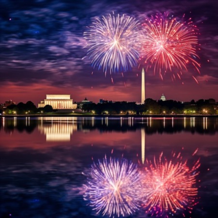 Fireworks for Independence Day 2023 in DC and Northern Virginia