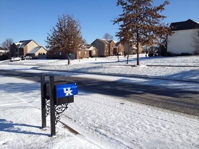 Snow in Lexington's Gleneagles Neighborhood