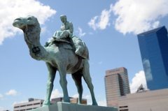 Lexington Ky is Known for It's Famous Race Horses and It's Camel Statue!