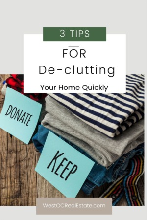 3 Tips for De-cluttering Your Home Quickly