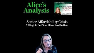 Senior Affordability Crisis - Five Things to Consider