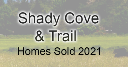 Shady Cove and Trail Homes Sold 2021