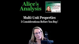 Multi Family Purchases 5 Things to Consider