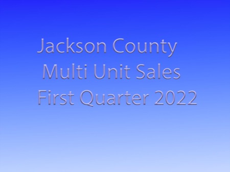 Residential Income Units Sold in Jackson County 1st Qtr 2022