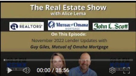 Real Estate Show Lender November Updates with Guy Giles