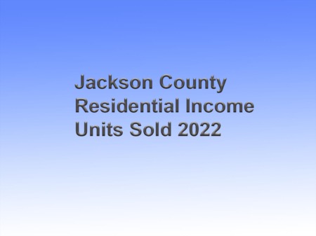 Jackson County Residential Income Units Sold in 2022