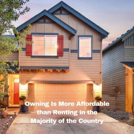 Owning Is More Affordable than Renting in the Majority of the Country