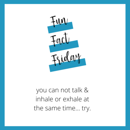 Fun Fact Friday - Talking