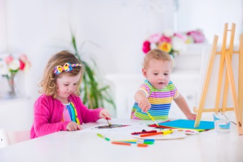 Watch the Little Ones Make Toddler Art January 29