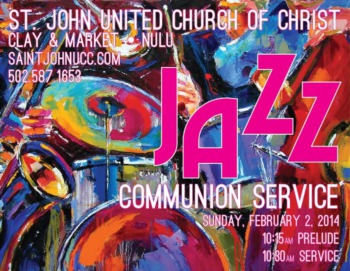 Jazz Communion Service at St. John United Church of Christ February 2nd