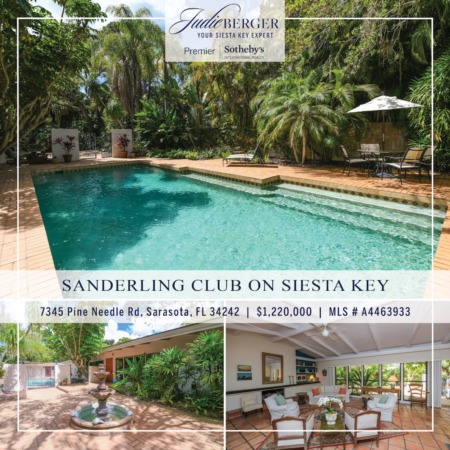 Live Inspired: Private Oasis with Pool & Guesthouse in Sanderling Club