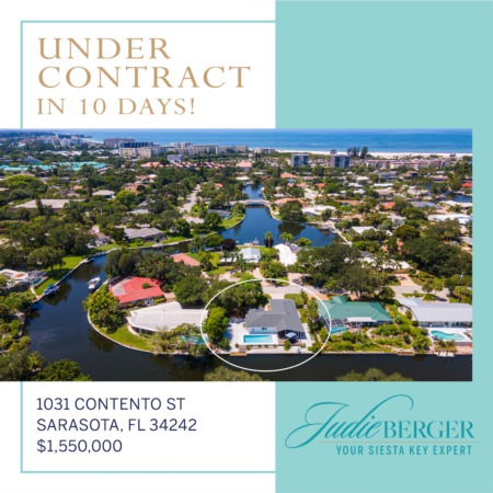 Under Contract in 10 Days on Siesta Key!