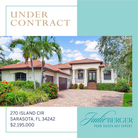Under Contract: Casual Elegance on Boating Water Near Siesta Beach