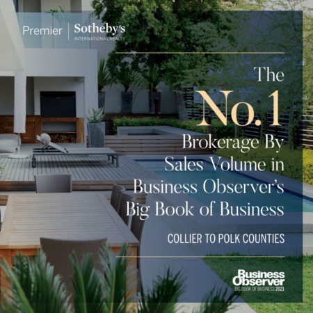 Premier Sotheby’s International Realty No. 1 Brokerage in Southwest Florida