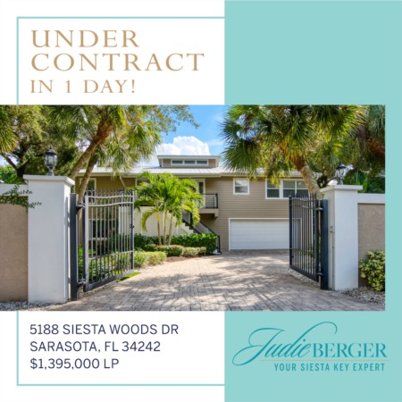 Siesta Key Properties on the Move: Under Contract in 1 Day!