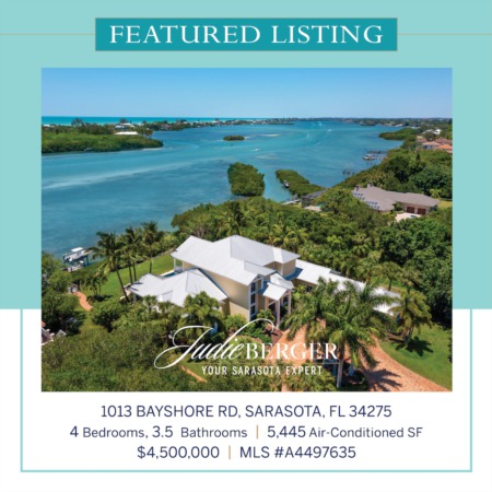 New Price: Private 1.23-Acre Estate on Sarasota Bay