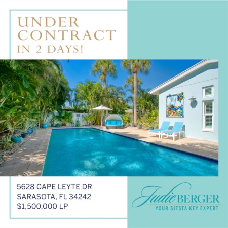 Under Contract in 2 Days in Siesta Isles!