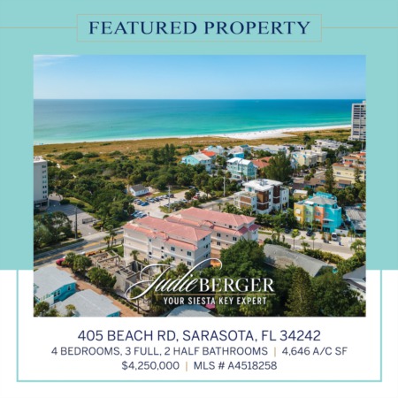 LIVE INSPIRED: Spectacular Gulf Views Across from Siesta Beach