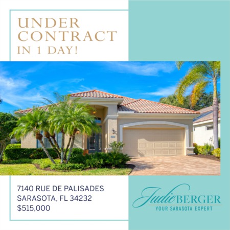 Under Contract in 1 Day in Sarasota!
