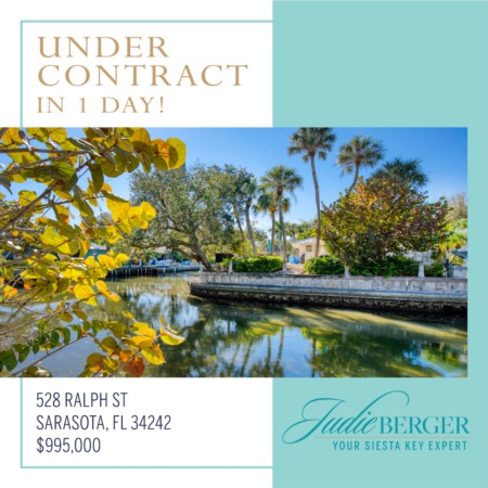 Under Contract in 1 Day on Siesta Key!