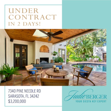 Under Contract in 2 Days on Siesta Key!